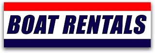 Boat Rentals Vinyl Banner 8 Feet Wide by 2.5 Feet Tall