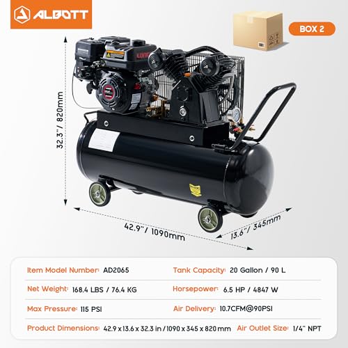 Albott 6.5HP Gas Air Compressor