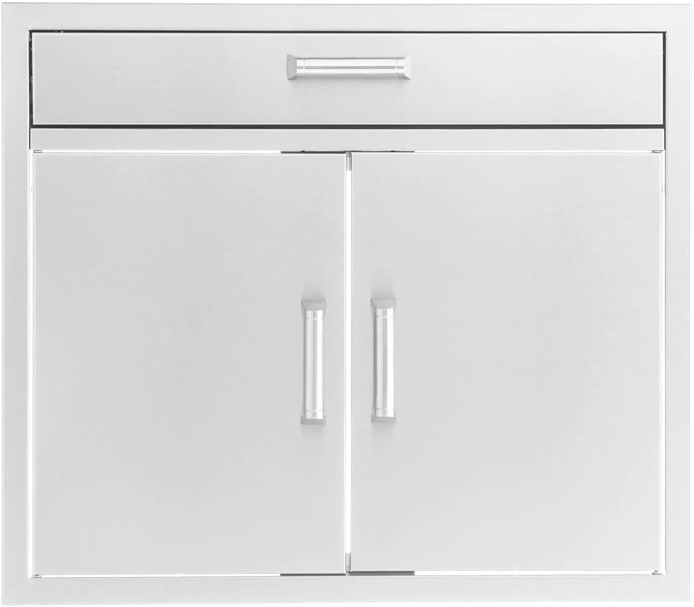 BBQGUYS 30-in Contempo/Traditional Stainless Steel Double Door & Single Drawer Combo Signature - BBQ-AD30-DR1