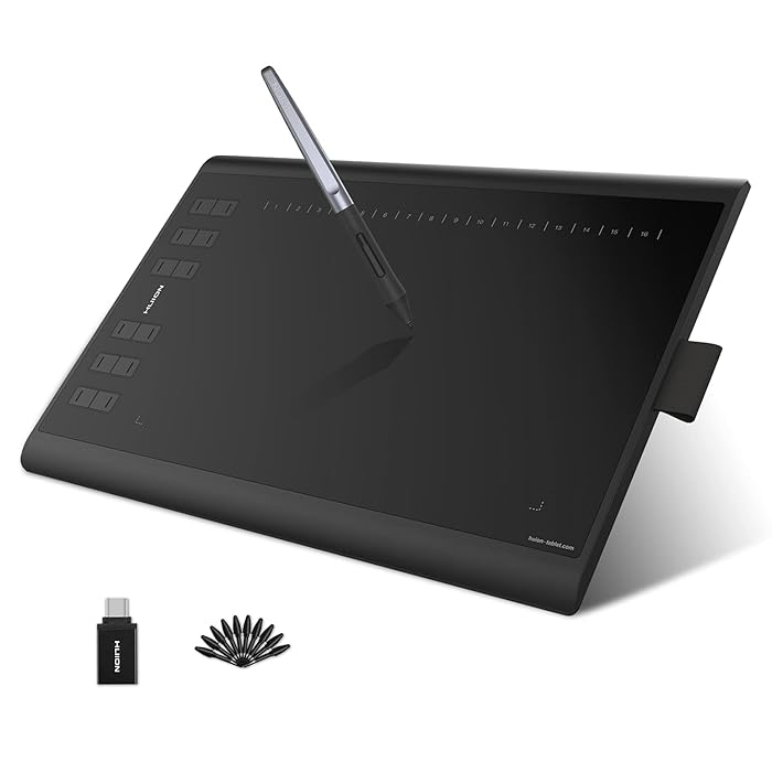 Buy Huion Inspiroy H1060P Graphics Drawing Tablet, Upgrade Version of