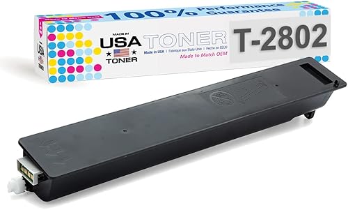 Reemplazo de tóner compatible con Toshiba e-Studio 2802AF, 2802AM, T-2802U T2802U (1 cartucho)