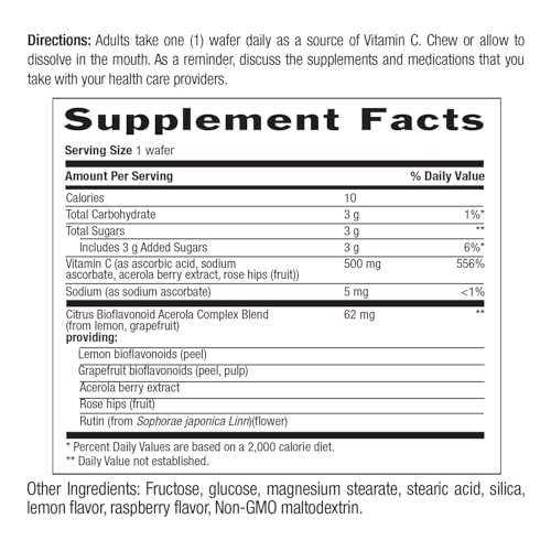 Country Life Acerola Vitamin C Chewable Wafers