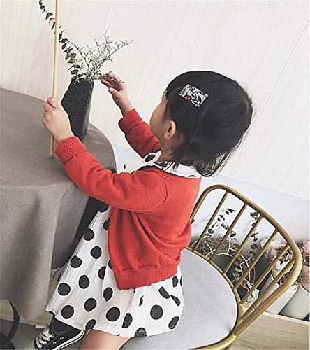 Yiqinyuan Spring Girls Cardigan Sweaters Children School Uniform Knitted Sweater Toddler Little Girls Long Sleeve Clothes3