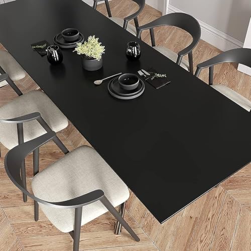Image of WALLMATE Matte Black Wallpapaer Peel & Stick Contact Paper Self Adheisve Vinyl Wallpaper (Black Mat, 60x304 CM)