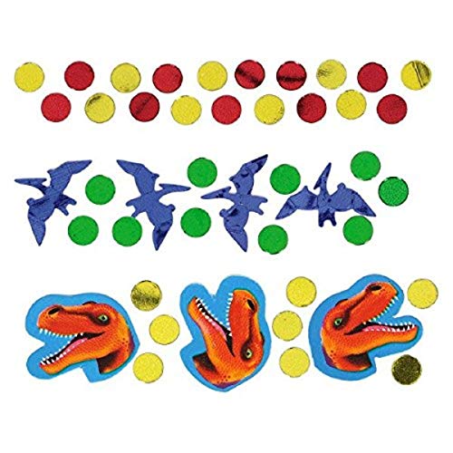 Confetti préhistorique Amscan 369766 pour combler le vide d'une table d'anniversaire