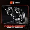 Rogierra Universal Gas and Brake Pedal Extenders for Short Drivers | Adjustable Length & Angle Non-Slip Extensions for Cars, Go Karts, Ride-On Toys | Steel & Rubber Construction, Universal Fit