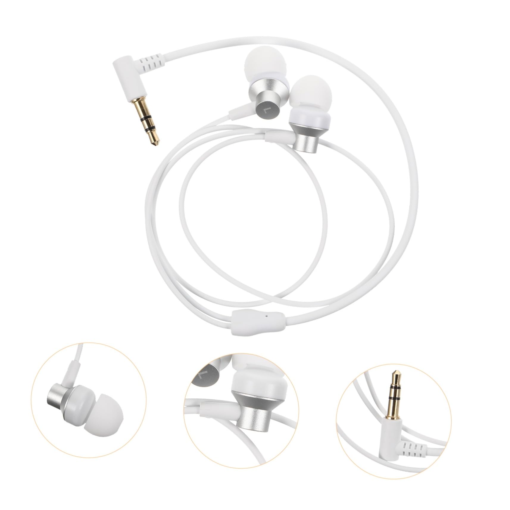 Gadpiparty 3 Piezas Gafas VR Auriculares Auriculares De Música Gafas VR Auriculares En La Oreja Auriculares IEM Auriculares con Cable En La Oreja Auriculares con Cable Accesorios