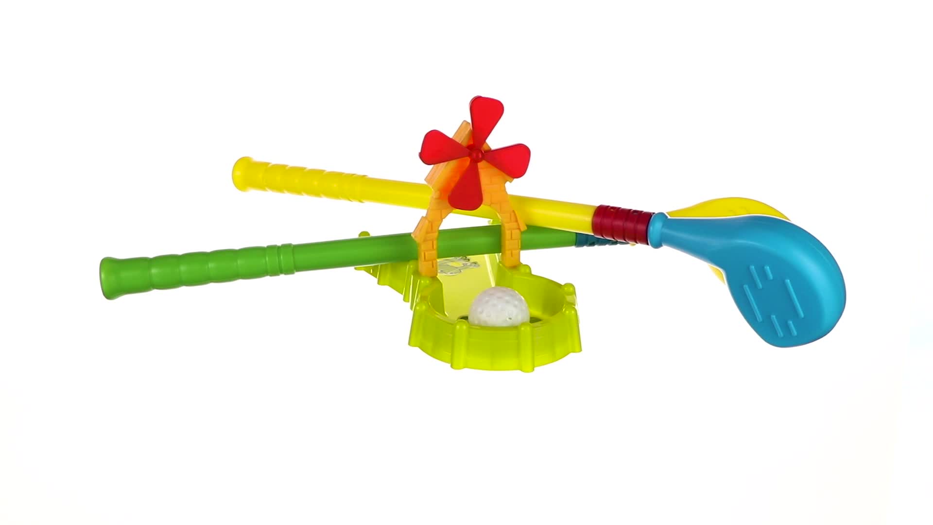 alldoro 60066 Garten Golf Set, Gartengolf mit 11 Teilen, Kindergolf mit 6 Hindernissen, 2 XXL Schläger und 3 Golfbällen… – Bild 8