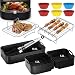 Produktbild Heißluftfritteuse Zubehör für Ninja Foodi AF500EU 10,4L Air Fryer Silikonmatte, 16 -teiliges BPA-Frei Spülmaschinenfester & Wiederverwendbar Silikonform Ninja af500de Airfryer Zubehör