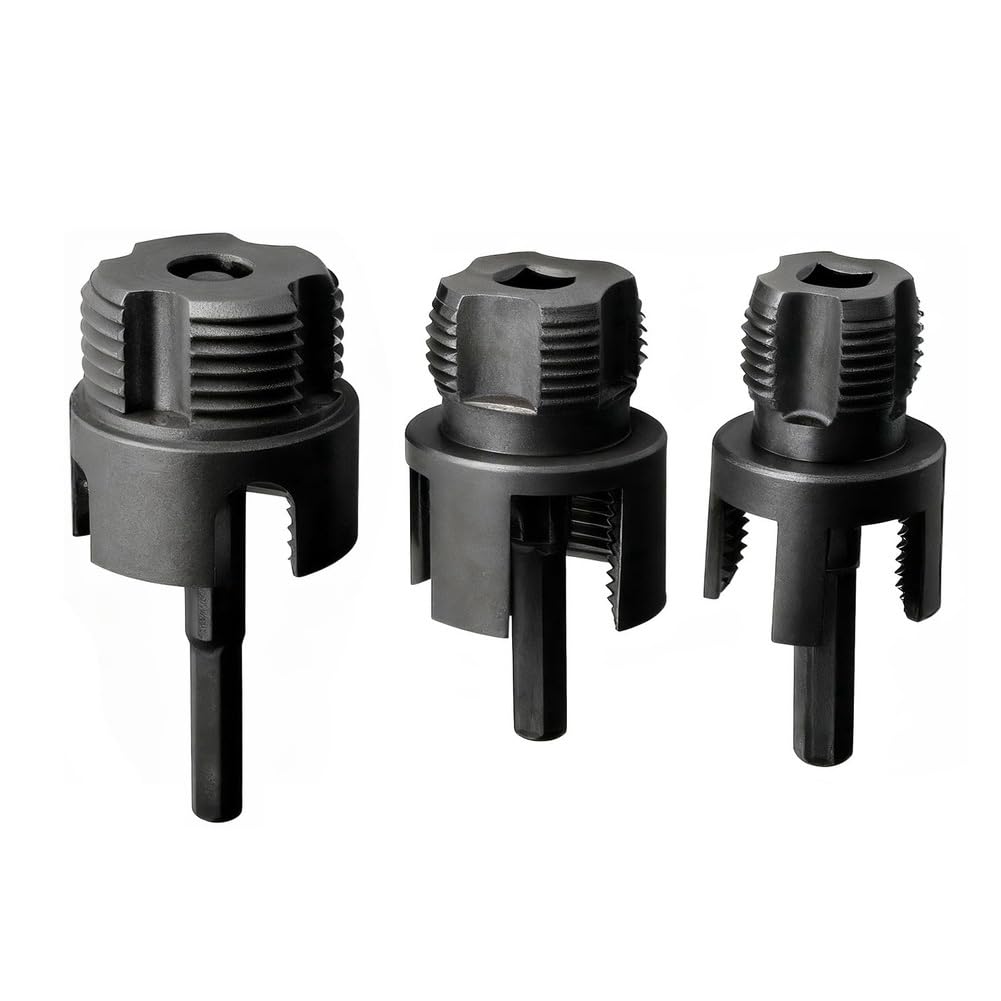 Jnchdghwa Black Ppr& Pvc Pipe Threader Kit- Internal& External Threading Tool(3Pcs) Pvc Pipe Threader