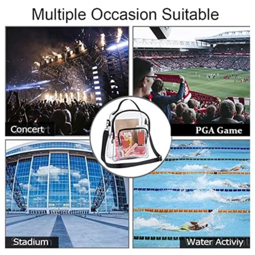 Bolso bandolera transparente impermeable para pasar controles sin esperas 4