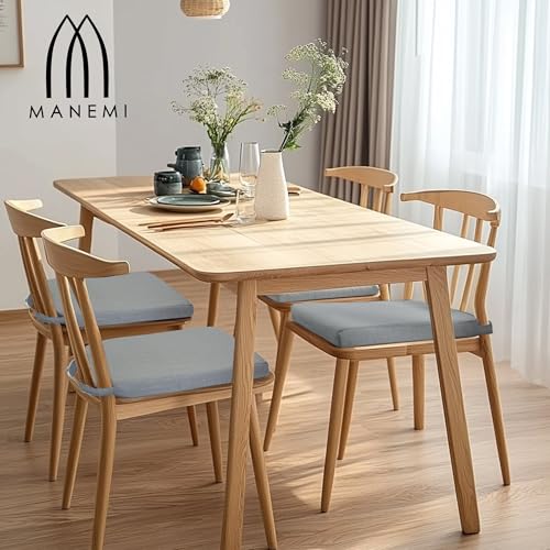 Miniatura 3 de Pack 4 Cojines Para Silla 42x40x36x4cm - Cojín Decorativo De Lino Con Textura De Bambú Para Silla, Sofá O Comedor - Juego De Cojines De Asiento Estilo Rústico Y Transpirable Con Cintas De Sujeción