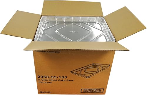 Miniatura 3 de HFA 2063 - Bandeja de papel de aluminio de tamaño medio para hornear, recipientes desechables para hornear (100)