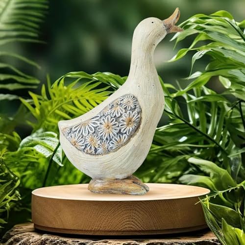 Artpaul Vintage Duck Statue for Garden - Handcrafted Duck Yard