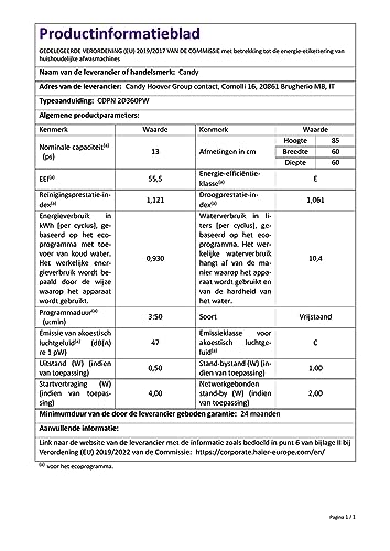 Foto von Pastatoma indaplovÄ— Candy CDPN 2D360PW