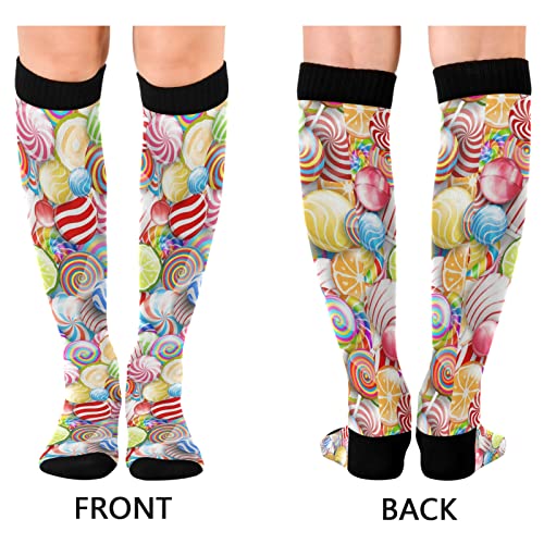 Unisex Compression Crew Knee High Sock Long Athletic Soft Circulation Socks2