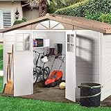 Casetta Da Giardino Tuscany Evo 100 UP - Beige, 95x139x201cm, PVC Senza Manutenzione - Foto 9