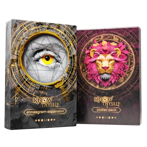 Know Thyself Game Expansion Set 1: Enneagram & Zodiac Pack - 40 Conversation Cards for Deeper Self-Discovery, Adult Conversation Starters with Deep Questions & Archetype Cards (Requires Base Game)