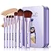 Produktbild GothicBride Make up Pinsel Set 7Stück Professionelles Elegantes Lila Premium Kosmetik mit Synthetisches Haar Pinselset kosmetik Kabuki Foundation Blush Eyeshadow Eyeliner Kompaktpuder Schönheit Tools