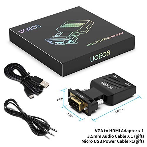 Monitor Uoeos Vga To Hdmi Adapter 13-in-1 USB C Laptop Docking