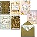 Wedding Greeting Cards - 36-Pack, 6 Rustic Designs Bulk Greeting Cards and Envelopes for Wedding, Engagement, Bridal Shower, Congratulations to Newlywed, Bride and Groom, Mr. and Mrs, 5 x 7 Inches