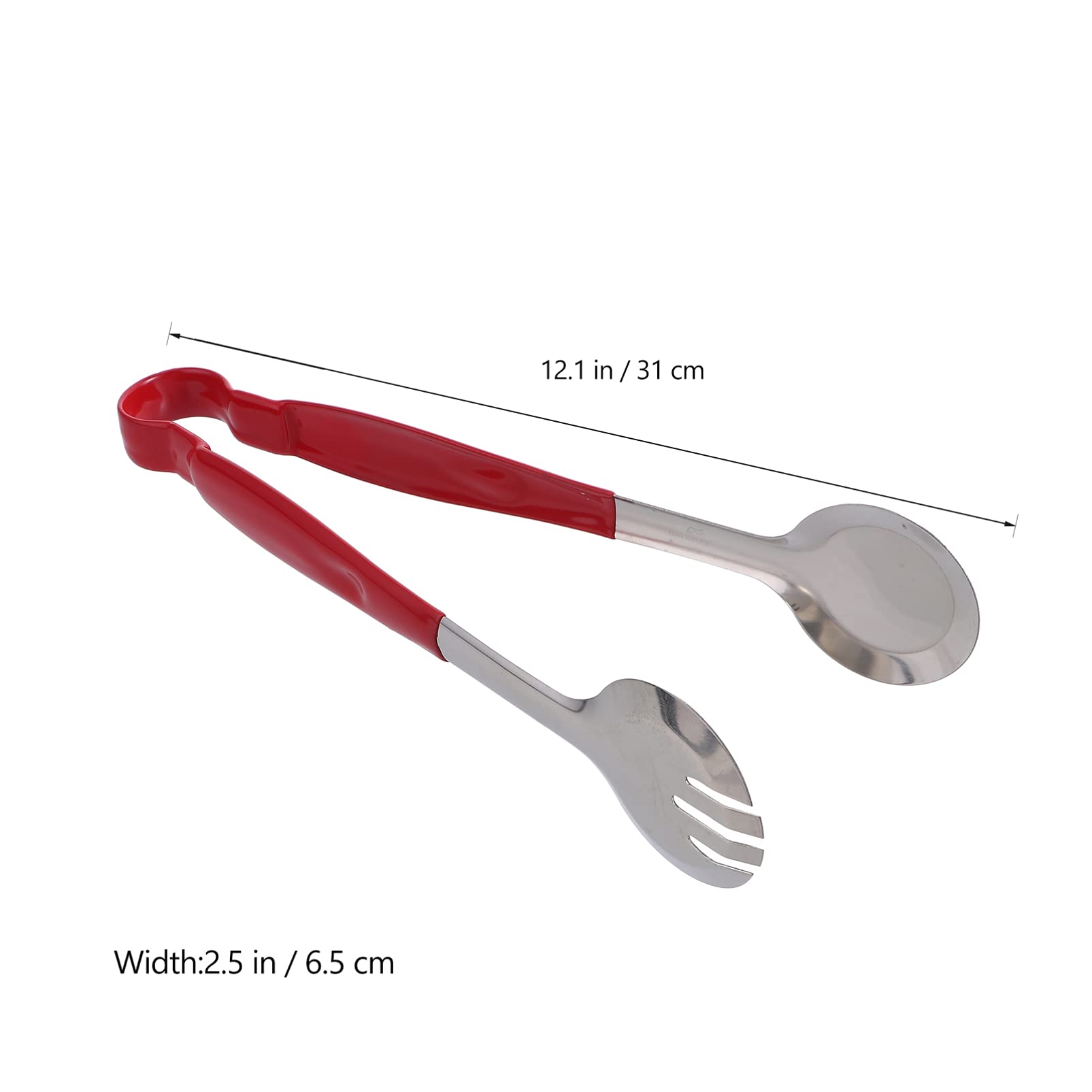 2 piezas de resistencia for pinzas domésticas Ensaladas rojas inoxidables Aparatos multifunción Pan y fiesta Pinzas for freír Cocina Filete Comida Pasta Metal Acero Calor Ensalada Barbacoa Buffet (Col