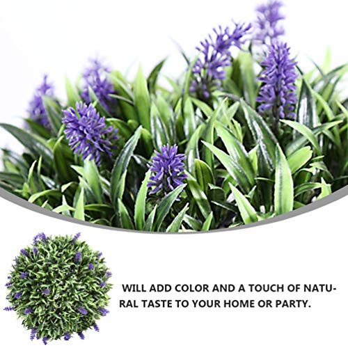Doitool 2Pcs Artificial Green Plant Decorative Balls, Artificial Topiary Ball Hanging Faux Boxwood Plants For Indoor, Outdoor, Backyard, Garden, Balcony, Wedding And Home Decor #TOP3