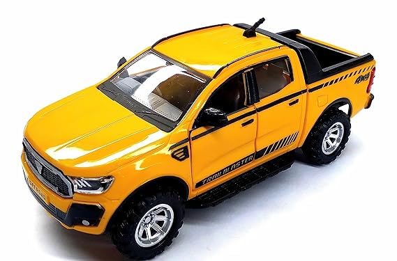 BEST DEALS Trail Blaster toy Car for Kids,Openable Tail Gate and Back Gate, Pickup Truck, Pull Back Action (Yellow) (B0D5BRMMM5) Amazon Price History, Amazon Price Tracker