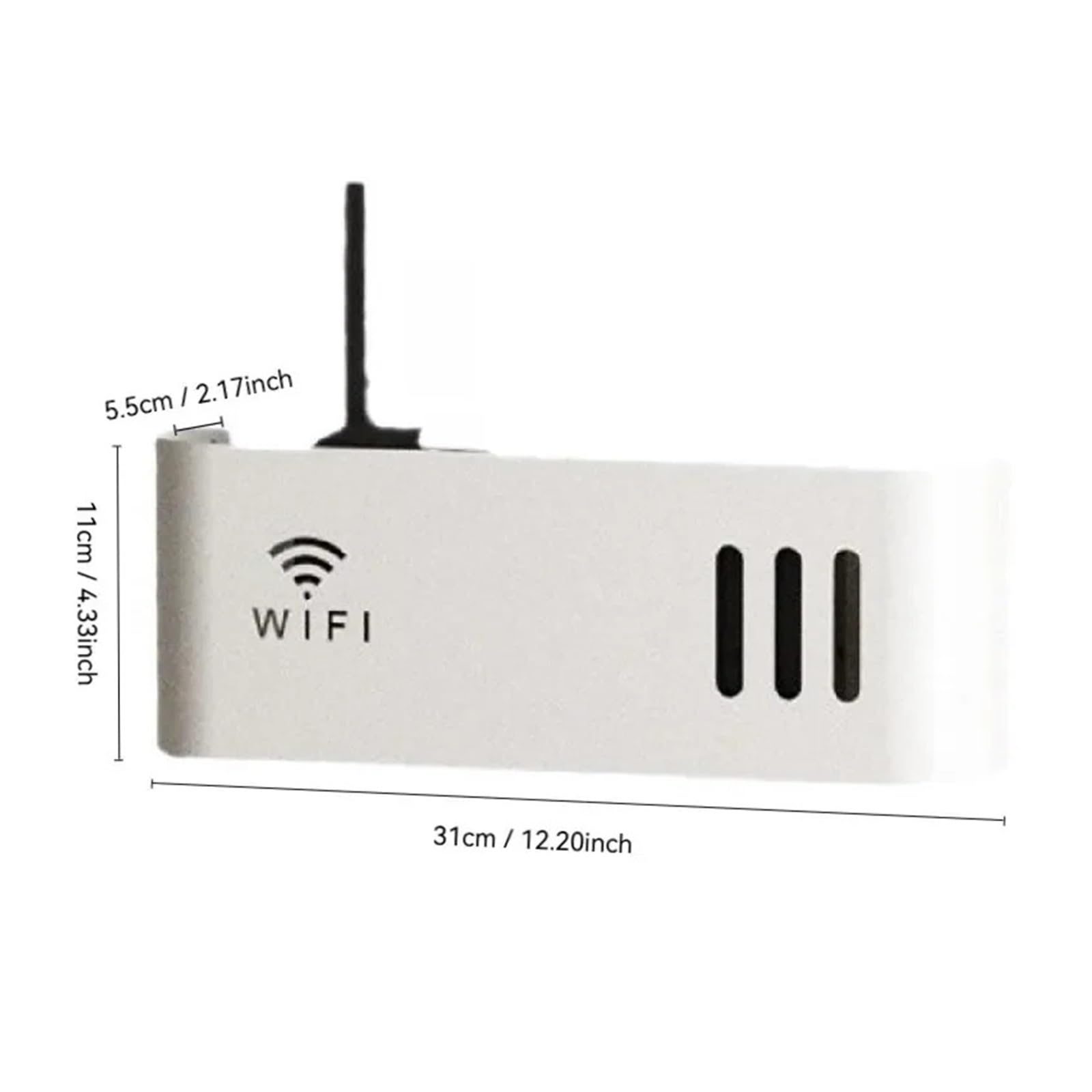 Wand Router Aufbewahrungsbox Behälter Wandmontierte Router-Box Büro-Mediendekor-Konsole WLAN WLAN-Box Drahtlose Aufbewahrungsboxen Rack-Halterung Wandregal(Color 1)