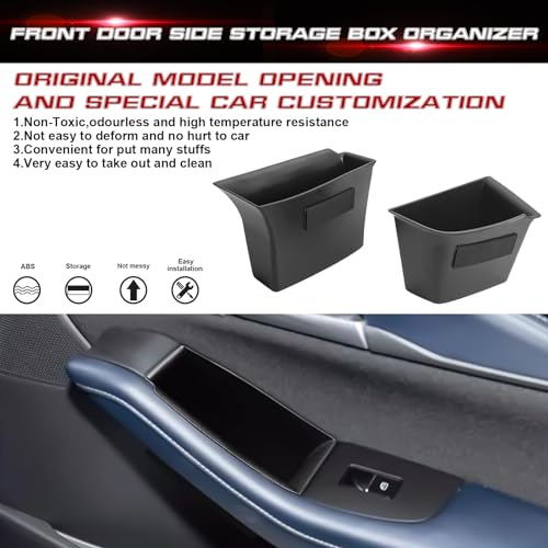 Organizador para puerta de auto negro miniatura 2