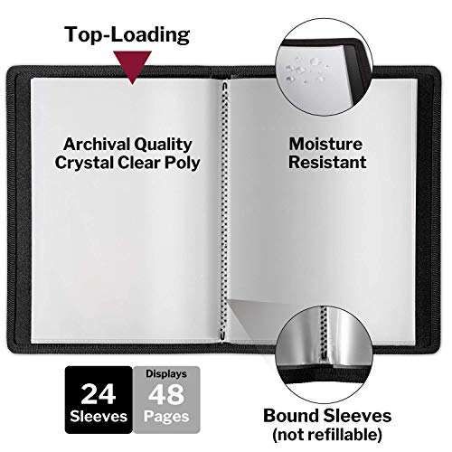 image for Dunwell Art Portfolio 11x17 (Black, 1 Pack), Large Portfolio Folder fo