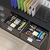 Simple Houseware Drawer Organizer Tray with 9 Adjustable Compartments, Black