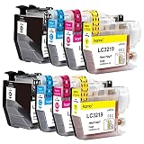 Kamo LC-3219 XL Druckerpatronen Multipack Kompatibel mit Brother LC3219 LC-3217 LC3217 Patronen (8er-Pack), für MFC-J5330DW MFC-J5335DW MFC-J5730DW MFC-J5930DW MFC-J6530DW MFC-J6930DW MFC-J6935DW