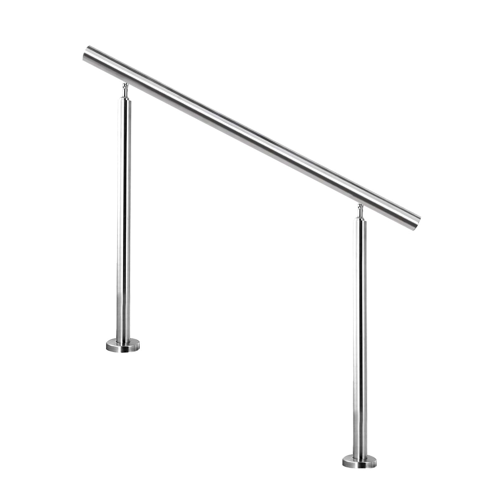 Rampe d'escalier extérieure en inox pour 1 à 3 marches | Kit complet pour porche