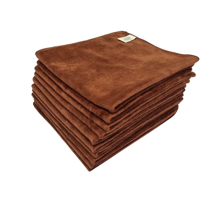 Microfiber Cleaning Cloths for Cars Brown,40 * 60 cm, 400 gsm