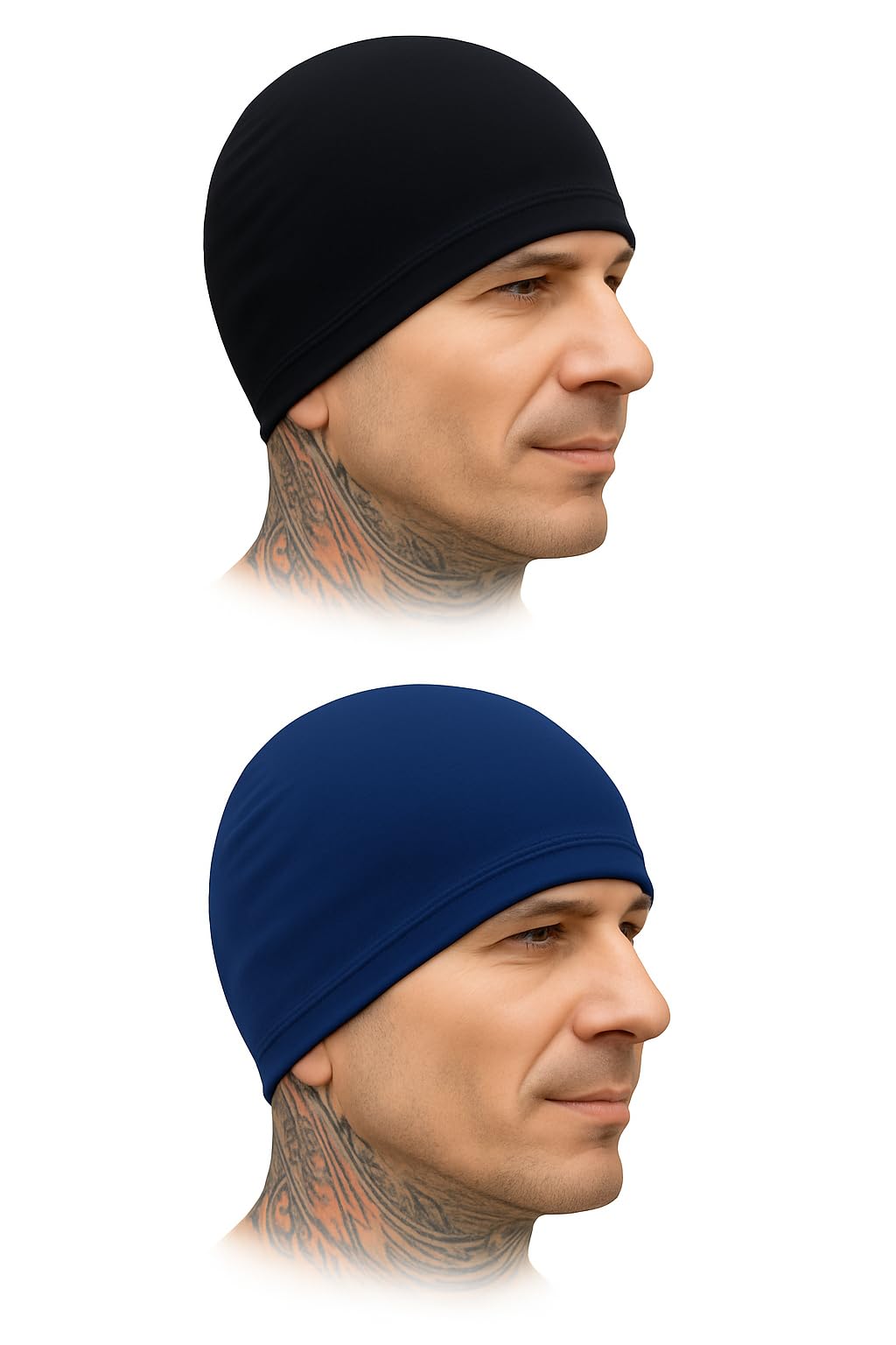 Helmet Skull Caps for Men Bike Cotton Head Caps for Men Hair Inner Helmet Cover Cap for Bikers Sweat Cooling Skull Cap for Cycling