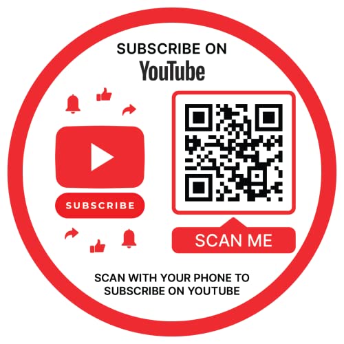 SCAN ME | YouTube QR Code Stickers | Ready to