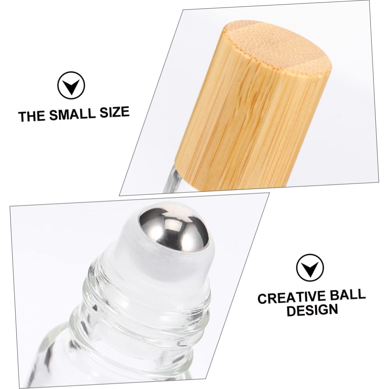 Healeved 30 Roll Flaschen Nachfüllbare Parfumflakons Kleine Ätherische Öle Behälter Transparent Reisegeeignet Design Praktisch Für Aromatherapie Und DIY Zufällige Zufällige Farbe