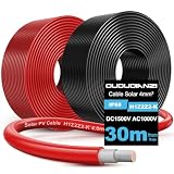 🌳【𝗔𝗹𝘁𝗮 𝗦𝗲𝗴𝘂𝗿𝗶𝗱𝗮𝗱】: La doble cubierta de cable placa solar está fabricada con material aislante XLPE y revestimiento exterior XLPO, lo que garantiza un funcionamiento estable desde -40°C hasta 90°C. Por el contrario, los cables solares de PVC solo pueden soportar un máximo de 70°C. Nuestro cable solar 4mm2 es resistente (a los rayos UV y a la intemperie), lo que permite que los cables fotovoltaicos funcionen mejor en matrices solares exteriores y condiciones climáticas extremas.