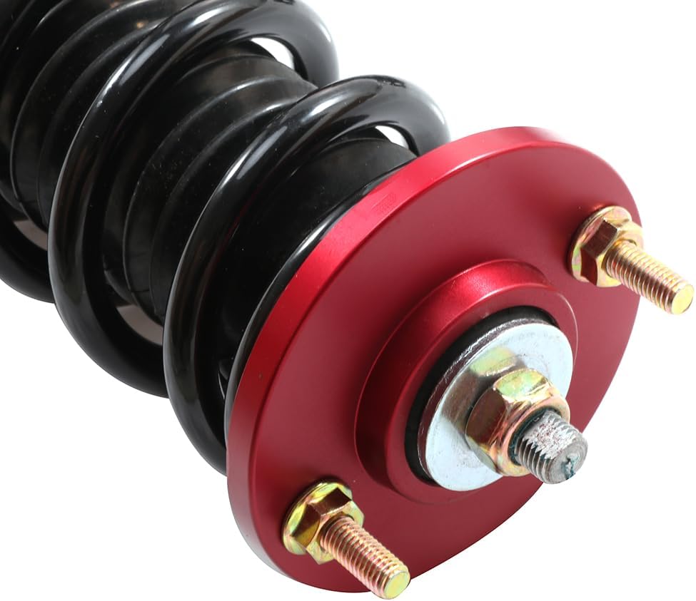 Coilovers Suspension Kit Fit for Nissan for 240SX 1989-1993 Coilovers Struts, Height Adjustable Lowering Kit, Red