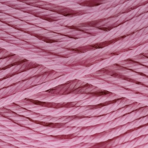 Image of Estako Royal Cotton, (4 Skeins Pack) 100% Mercerized Giza Cotton Yarn, Soft, Super Fino for Crochet and Knitting (4 x 1.76 Oz) / (4 x 137 Yrds) (5092 - Pink)