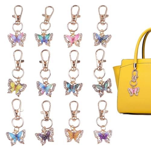 Porte-clés papillon cadeau de fête pour gender reveal et souvenir d'anniversaire