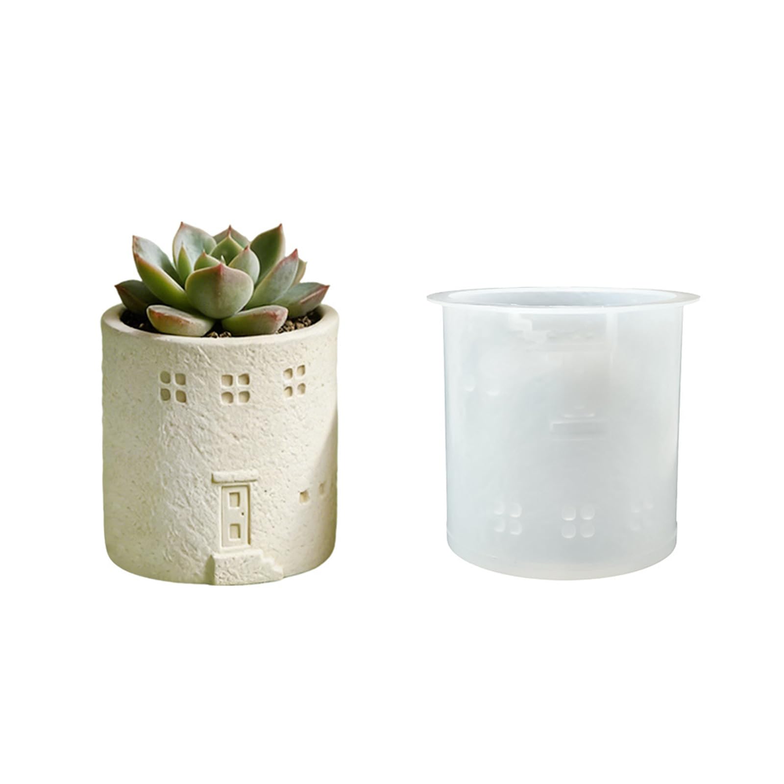 NEWFT Silicone House Perfect For Crafting Resin Keychains And Decorative Cement Flower Pots