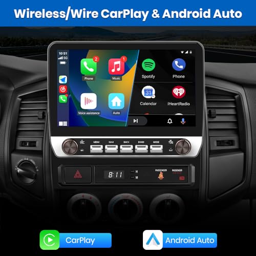 Image of Junsun 5G WiFi 64GB ROM Car Radio for Toyota Tacoma 2005-2015 Support JBL Sound System,10 inch HD IPS Display, Wireless CarPlay /Android Auto,Support GPS DSP RDS BT 5.0 Rearview AM /FM