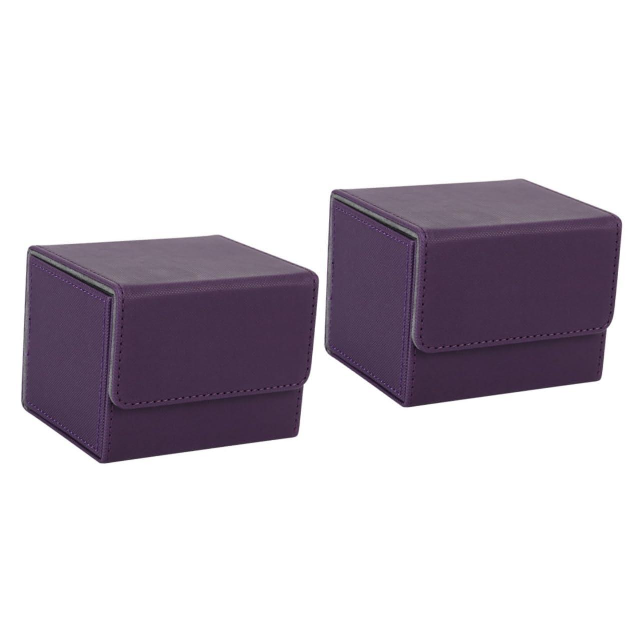 UPKOCH 2pezzi Scatola Porta Carte Collezionabili Pu Organizer Per Giochi Di Carte Design Compatto Con Scomparti Per Materiale Sicuro e Affidabile Per Appassionati Di Giochi