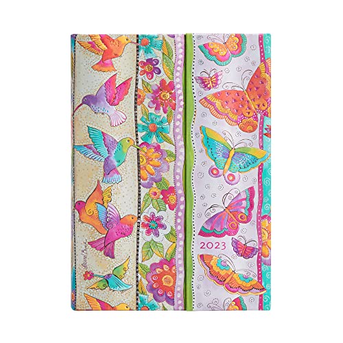 Paperblanks 12 Month Planners 2023 Hummingbirds & Flutterbyes, Multi-colour, Day-at-a-Time - Midi (180 x 130) 416p - Image 2