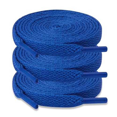 Image of ZHENTOR 3 Pair Flat Shoe Laces for Sneakers, Shoelaces for Sneakers Athletic Running Shoes Boot Strings