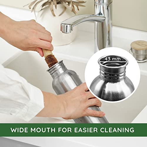 Bambaw-32-oz-Water-Bottle-Metal-Water-Bottle-Non-insulated-Single-Wall-Stainless-Water-Bottle-Steel-Water-Bottle-Stainless-Steel-Water-Bottles-Travel-Water-Bottle-1-Liter-Water-Bottles