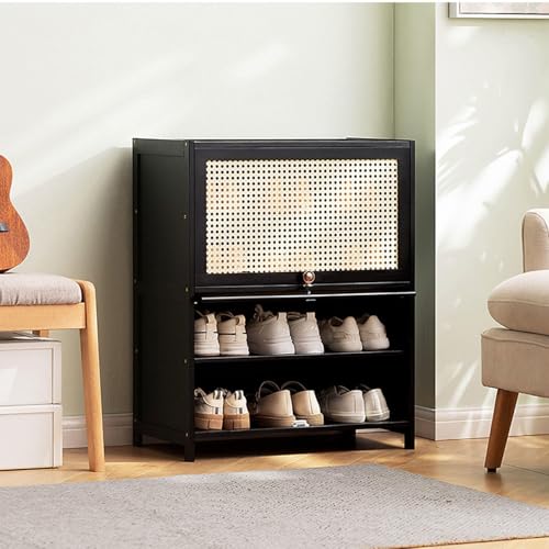 Meuble à chaussures en rotin pour sublimer votre entrée