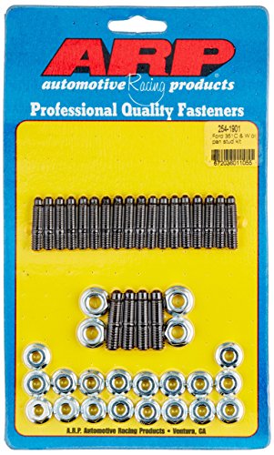 Kit de espárragos ARP 254-1901 para cárter de motor Ford con tuercas hexagonales